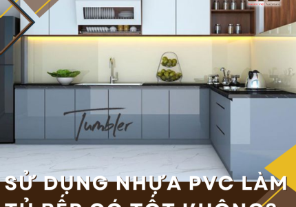  tấm nhựa PVC làm tủ bếp