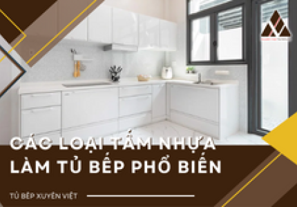  tấm nhựa làm tủ bếp 