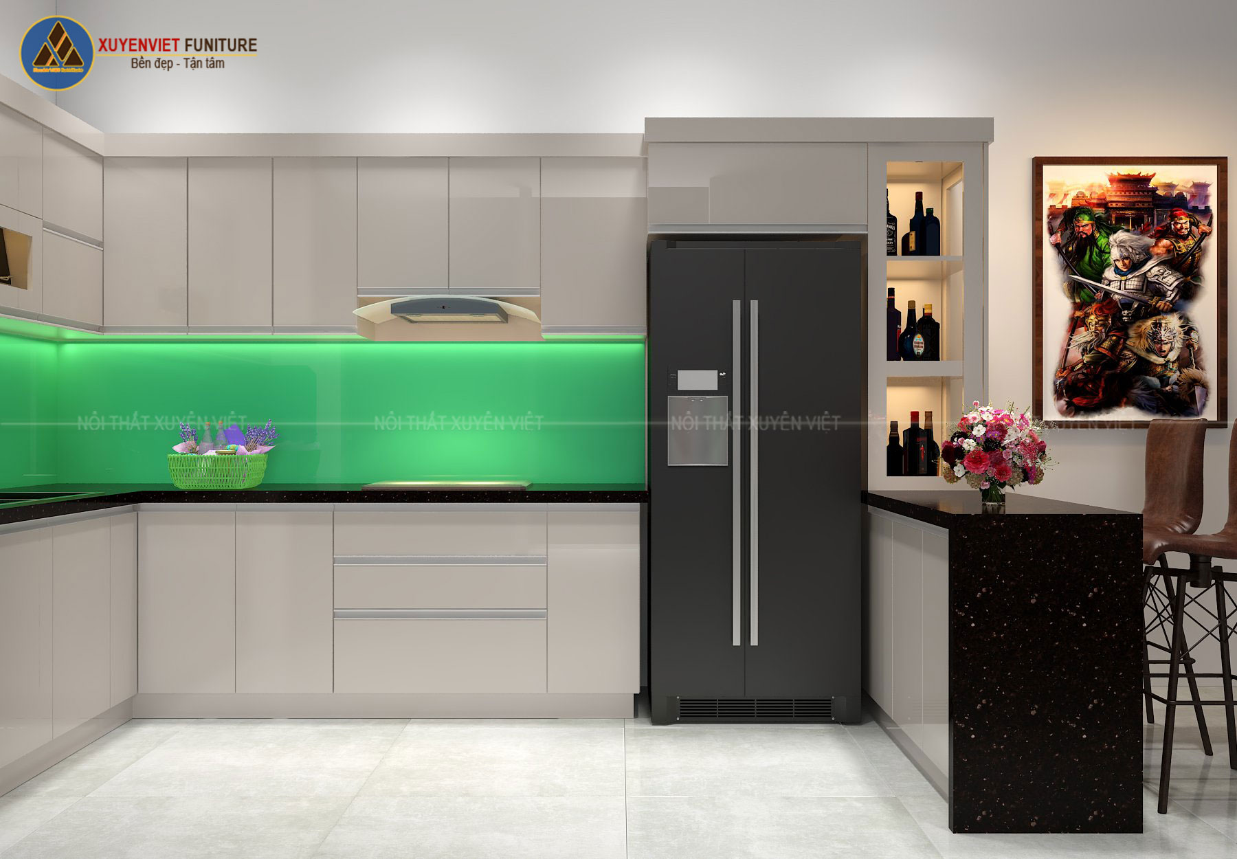 Combo Tủ bếp & tủ quần áo bằng nhựa nhà chị Hương Thủy Nguyên, Hải Phòng Combo Tủ bếp & tủ quần áo bằng nhựa nhà chị Hương Thủy Nguyên, Hải Phòng