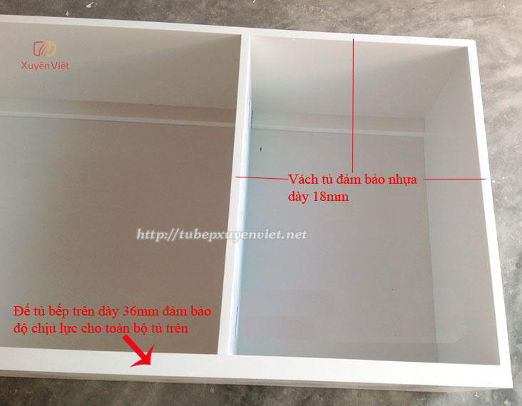 tủ bếp nhựa acrylic có bền không