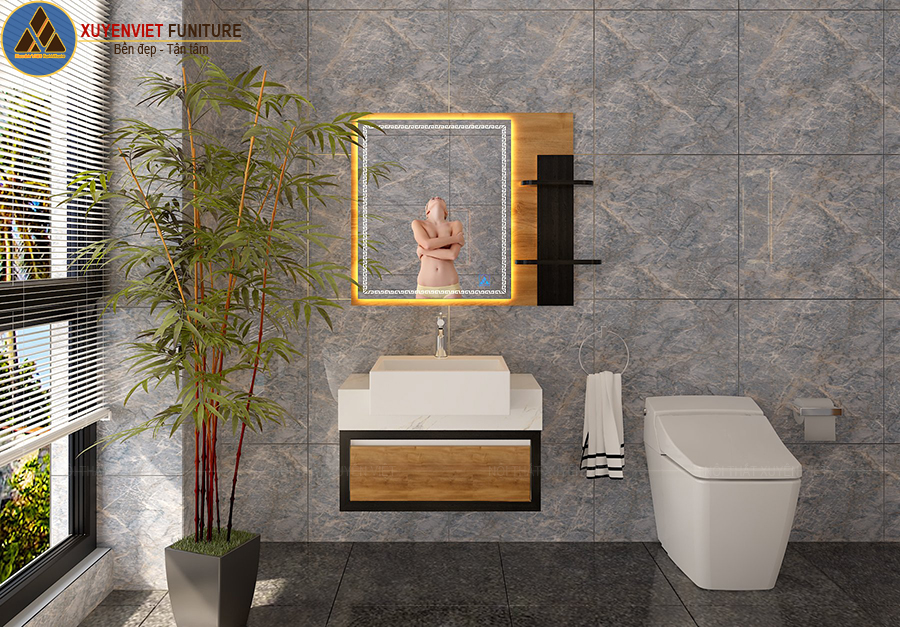 Tủ chậu rửa mặt đẹp và độc XVL876