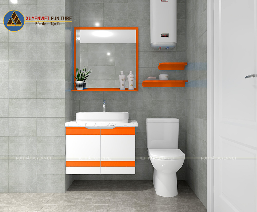 Hình ảnh tủ lavabo cao cấp phòng thứ hai nhà chú Cát - Hải Phòng XVL844