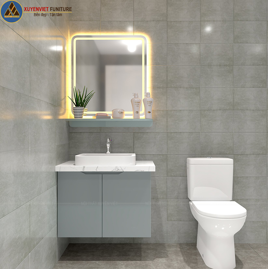 Tủ lavabo treo tường hiện đại XVL883