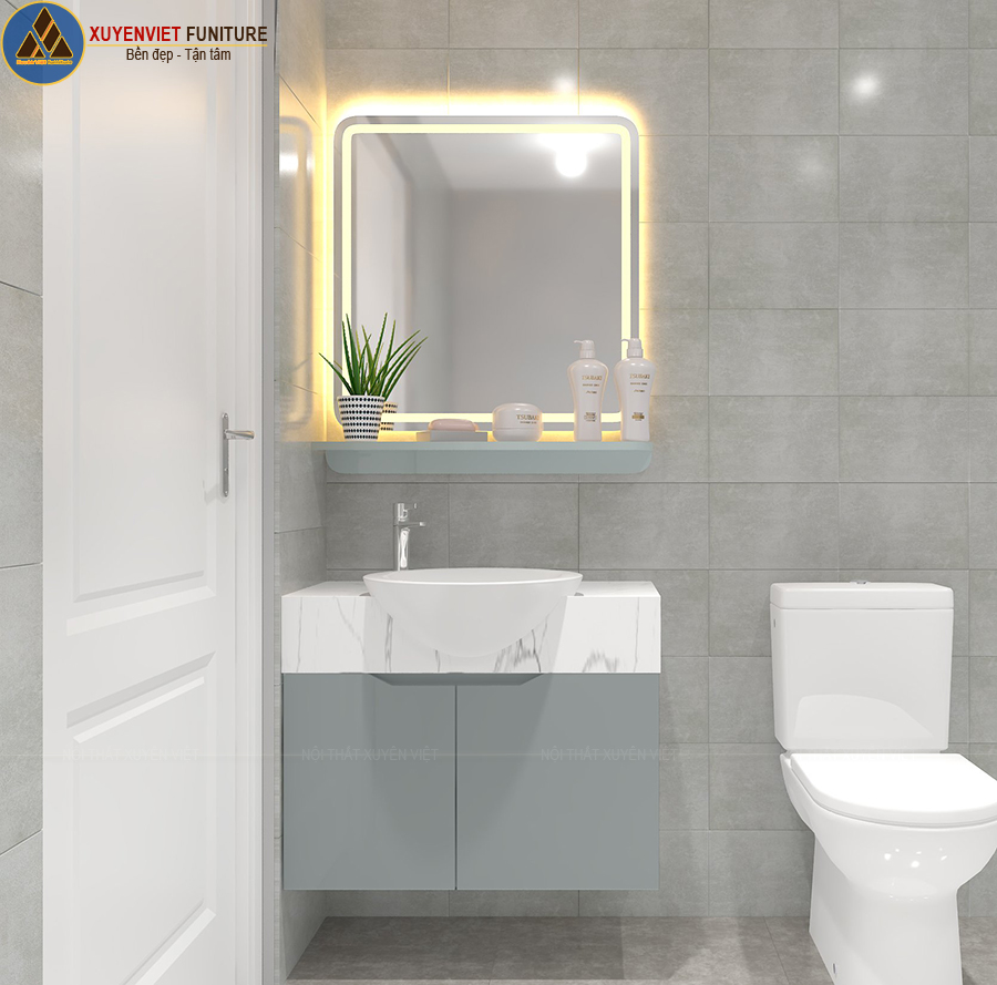 Tủ lavabo treo tường hiện đại XVL883