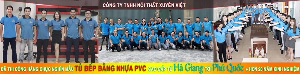 Thi công tủ bếp nhựa cao cấp toàn quốc