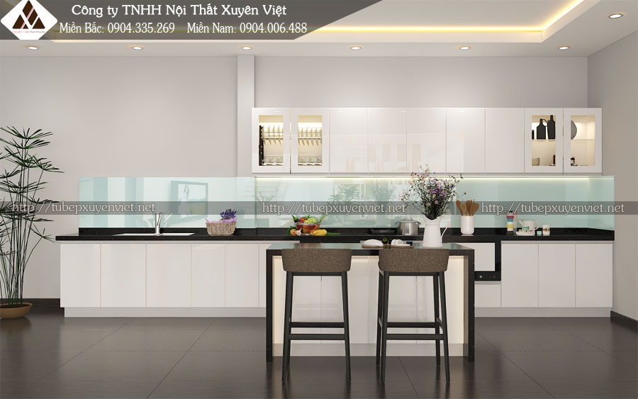 Tủ bếp đẹp nhà chị Trúc - Tiền Giang